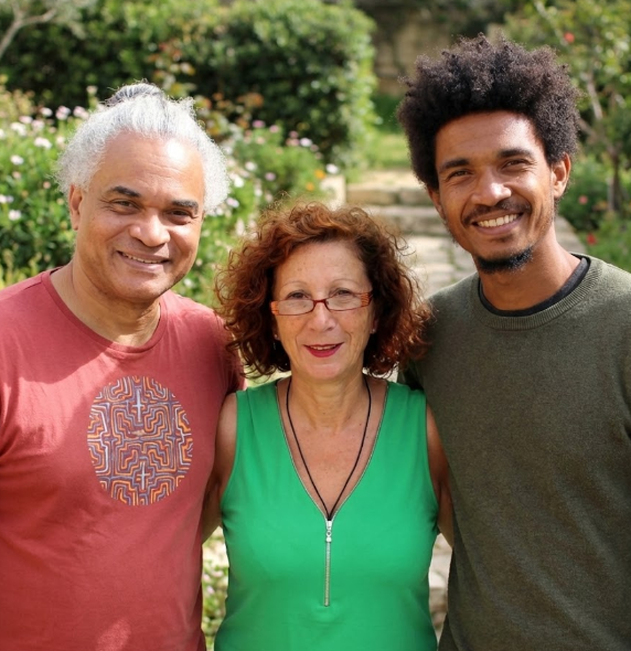 La Triade : Christophe Flamingo, Dalila et Ambroise - Guides du Stage Chamanique